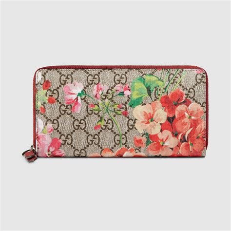 gucci blooms zip wallet|Gucci blooms wallet for sale.